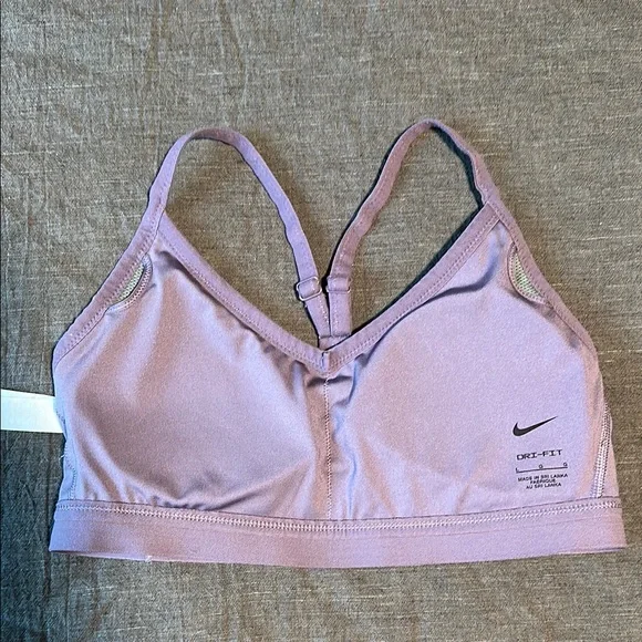 Nike Dri-Fit Indy Light Support Purple Sports Bra - Picture 7 of 9